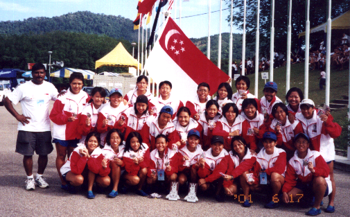 The Ladies Team at the International Penang Race 2002